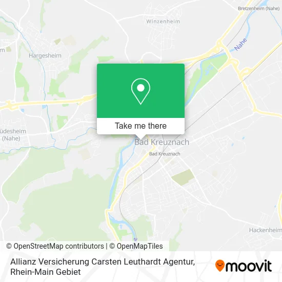 Карта Allianz Versicherung Carsten Leuthardt Agentur