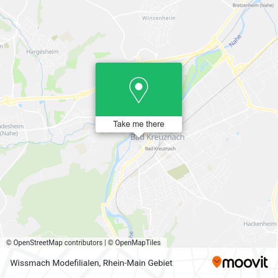 Карта Wissmach Modefilialen