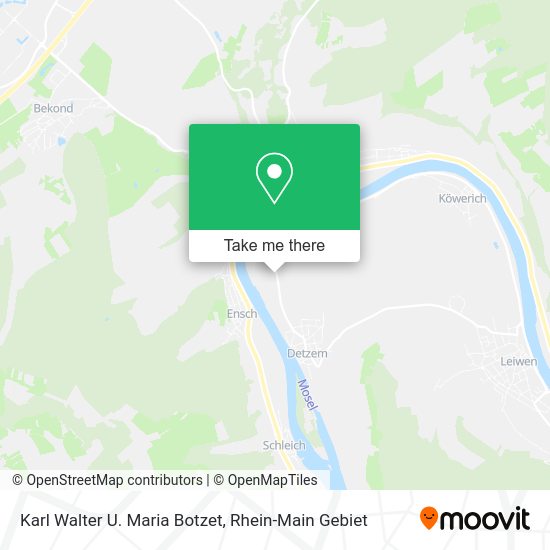 Карта Karl Walter U. Maria Botzet