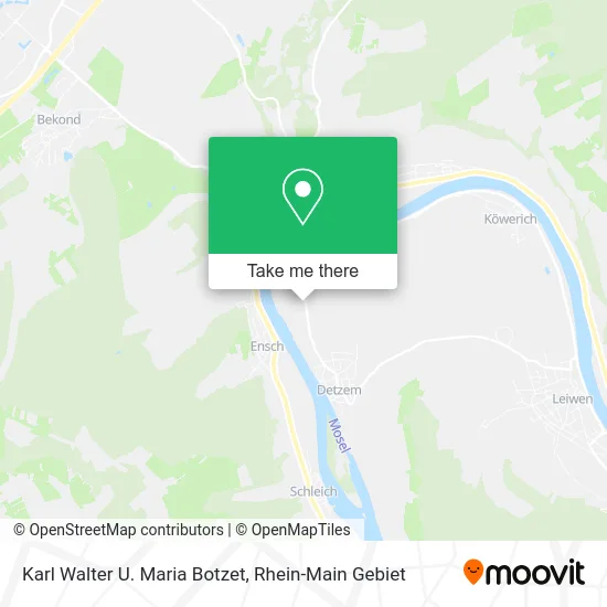 Карта Karl Walter U. Maria Botzet