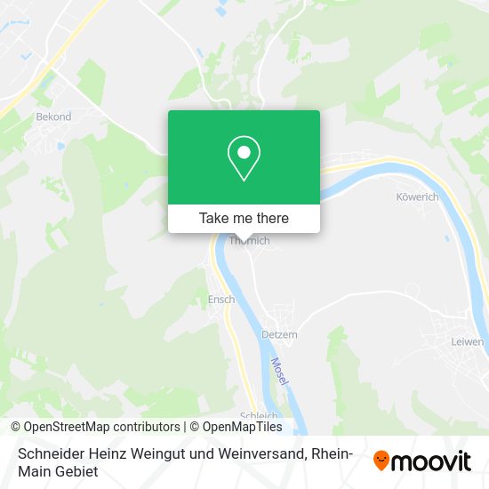 Карта Schneider Heinz Weingut und Weinversand