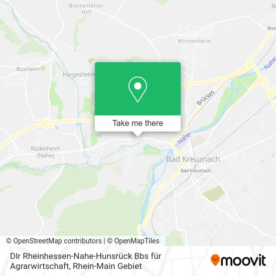 Карта Dlr Rheinhessen-Nahe-Hunsrück Bbs für Agrarwirtschaft