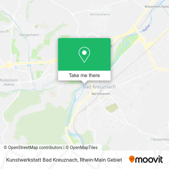 Карта Kunstwerkstatt Bad Kreuznach
