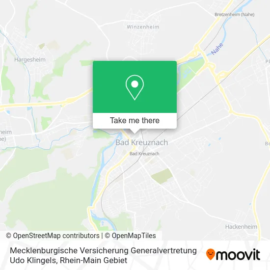 Карта Mecklenburgische Versicherung Generalvertretung Udo Klingels