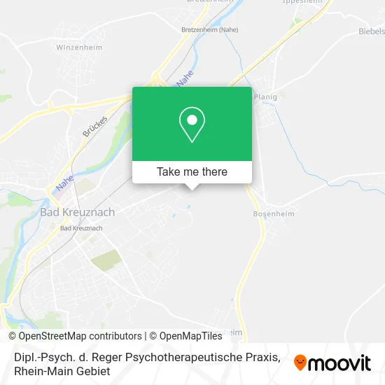 Карта Dipl.-Psych. d. Reger Psychotherapeutische Praxis