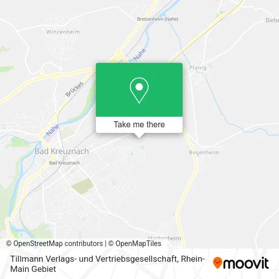 Карта Tillmann Verlags- und Vertriebsgesellschaft