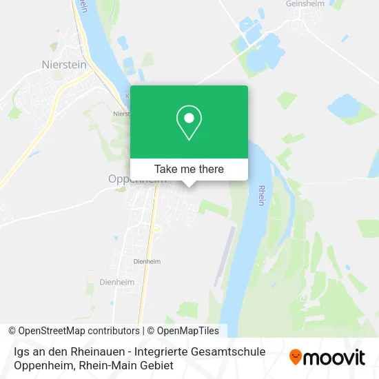 Карта Igs an den Rheinauen - Integrierte Gesamtschule Oppenheim