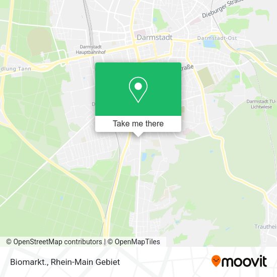 Карта Biomarkt.