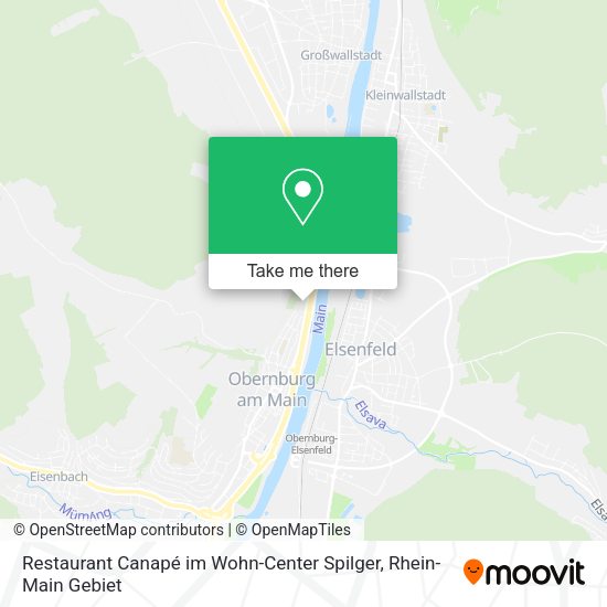 Карта Restaurant Canapé im Wohn-Center Spilger