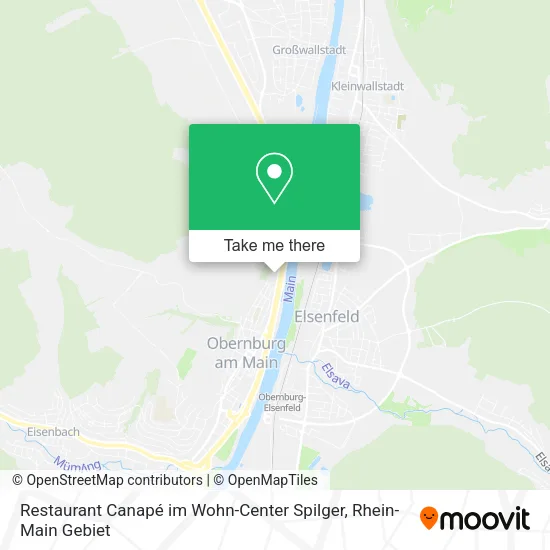 Карта Restaurant Canapé im Wohn-Center Spilger