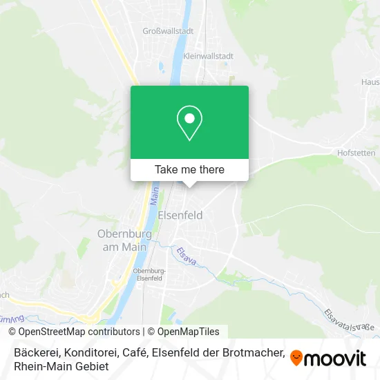 Карта Bäckerei, Konditorei, Café, Elsenfeld der Brotmacher