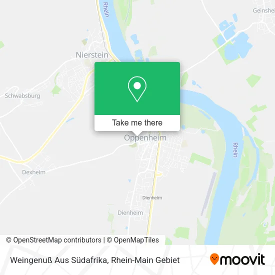 Карта Weingenuß Aus Südafrika
