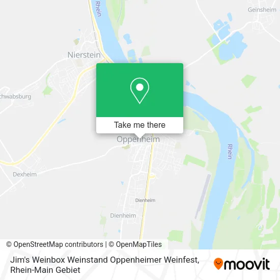 Карта Jim's Weinbox Weinstand Oppenheimer Weinfest