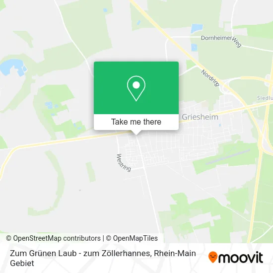 Карта Zum Grünen Laub - zum Zöllerhannes