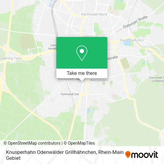 Карта Knusperhahn Odenwälder Grillhähnchen