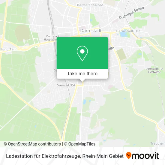 Карта Ladestation für Elektrofahrzeuge