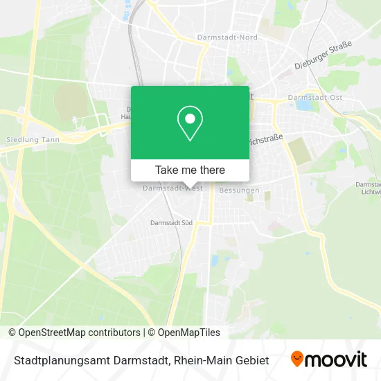 Карта Stadtplanungsamt Darmstadt