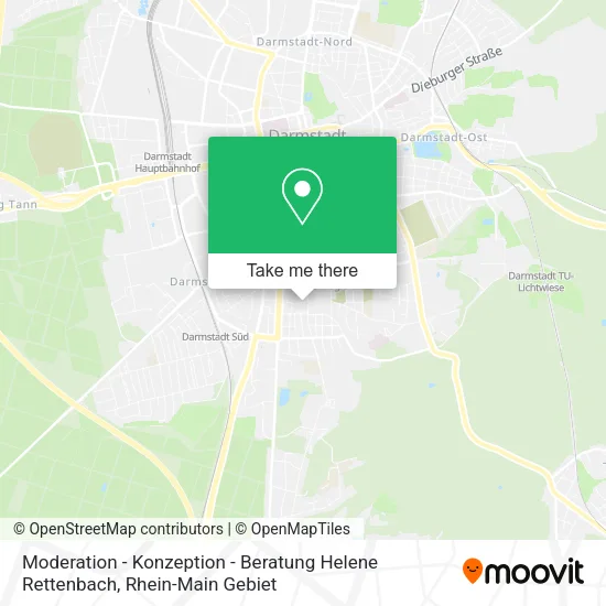 Карта Moderation - Konzeption - Beratung Helene Rettenbach