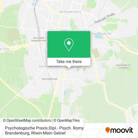 Карта Psychologische Praxis Dipl.- Psych. Romy Brandenburg