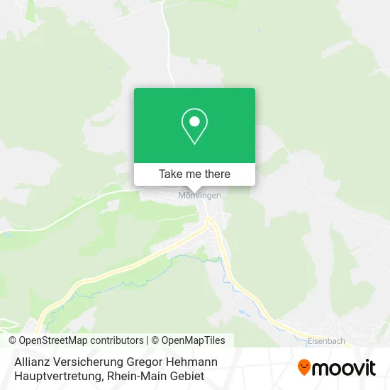 Карта Allianz Versicherung Gregor Hehmann Hauptvertretung
