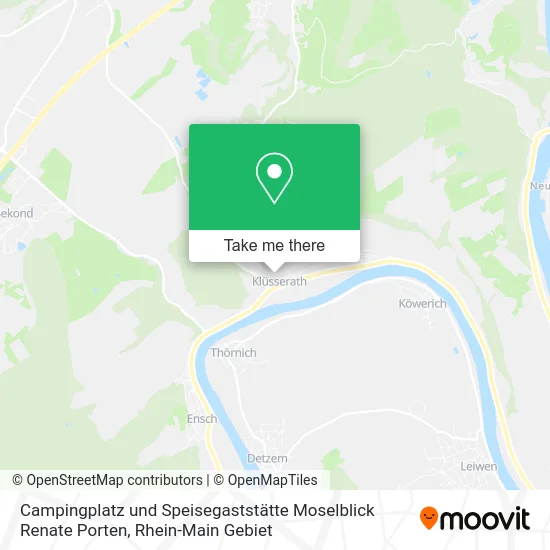 Карта Campingplatz und Speisegaststätte Moselblick Renate Porten
