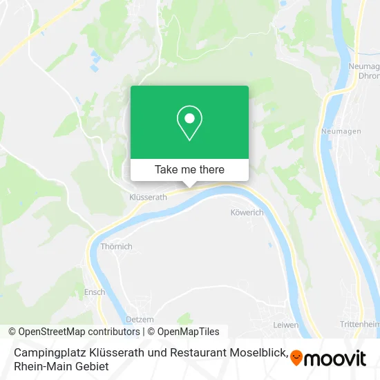 Карта Campingplatz Klüsserath und Restaurant Moselblick