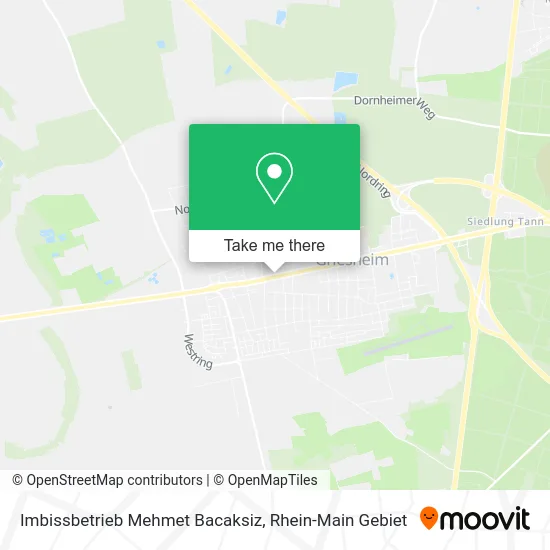 Карта Imbissbetrieb Mehmet Bacaksiz