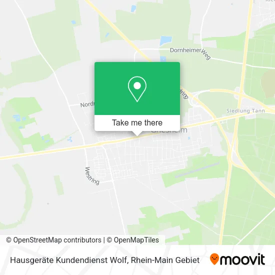 Hausgeräte Kundendienst Wolf map