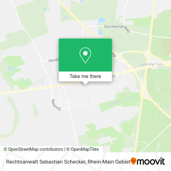 Карта Rechtsanwalt Sebastian Schecker