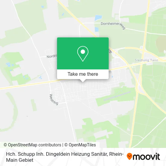 Карта Hch. Schupp Inh. Dingeldein Heizung Sanitär