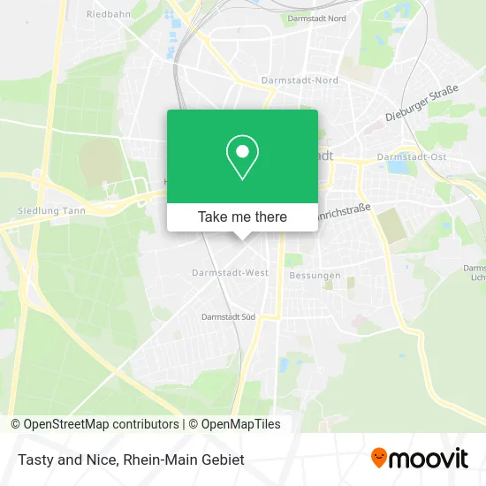 Карта Tasty and Nice