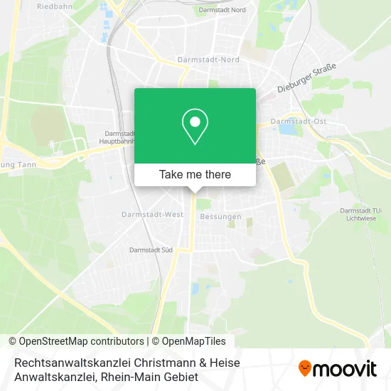 Карта Rechtsanwaltskanzlei Christmann & Heise Anwaltskanzlei