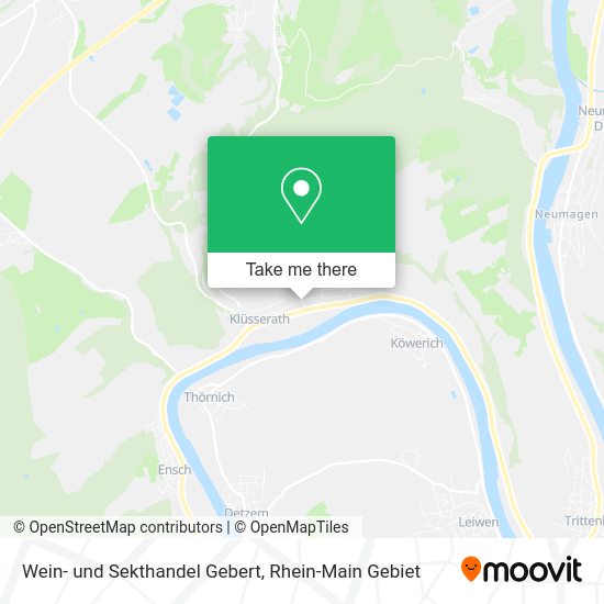 Карта Wein- und Sekthandel Gebert