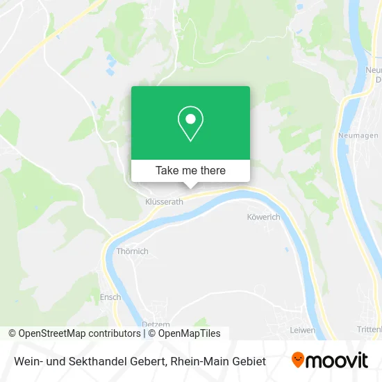 Карта Wein- und Sekthandel Gebert