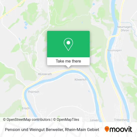 Карта Pension und Weingut Berweiler