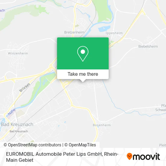 Карта EUROMOBIL Automobile Peter Lips GmbH