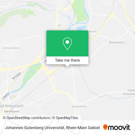 Карта Johannes Gutenberg Universität