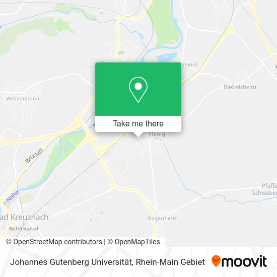 Карта Johannes Gutenberg Universität