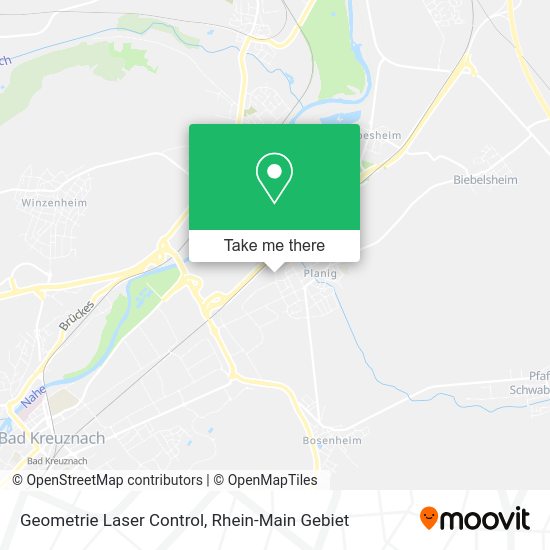 Geometrie Laser Control map