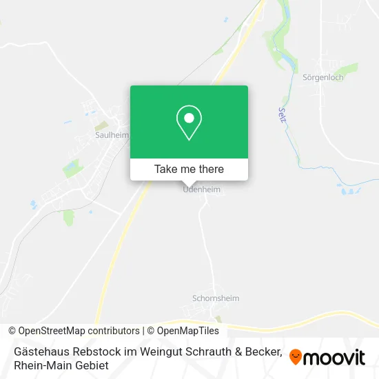 Карта Gästehaus Rebstock im Weingut Schrauth & Becker