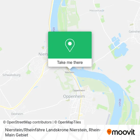 Карта Nierstein / Rheinfähre Landskrone Nierstein