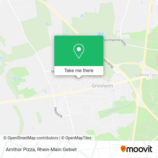 Карта Amthor Pizza