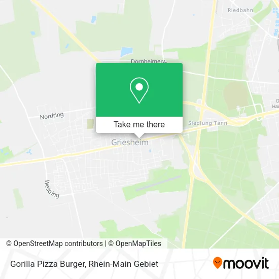 Карта Gorilla Pizza Burger