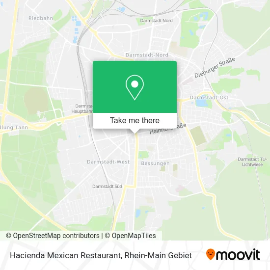 Карта Hacienda Mexican Restaurant