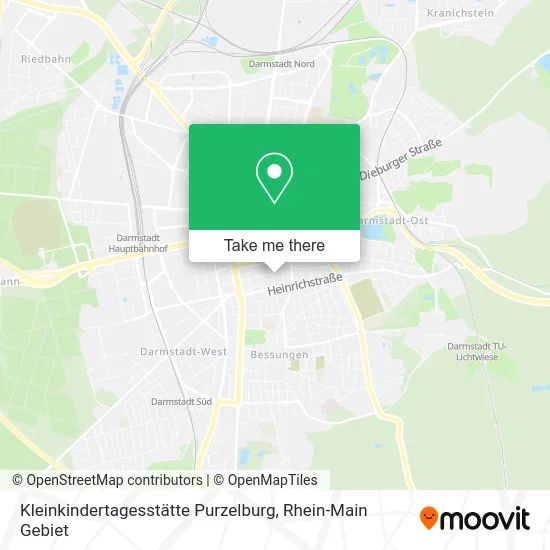 Карта Kleinkindertagesstätte Purzelburg