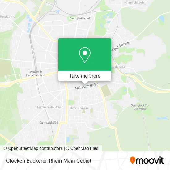 Карта Glocken Bäckerei