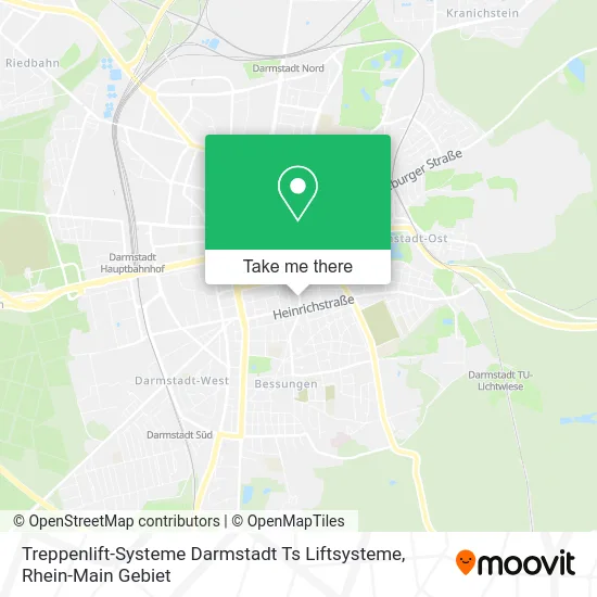 Карта Treppenlift-Systeme Darmstadt Ts Liftsysteme