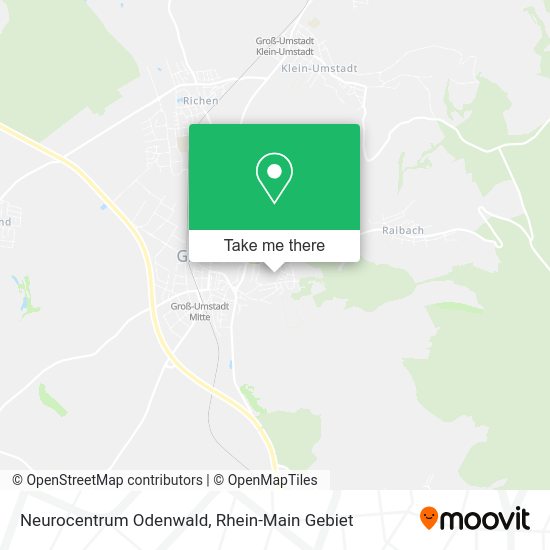 Карта Neurocentrum Odenwald