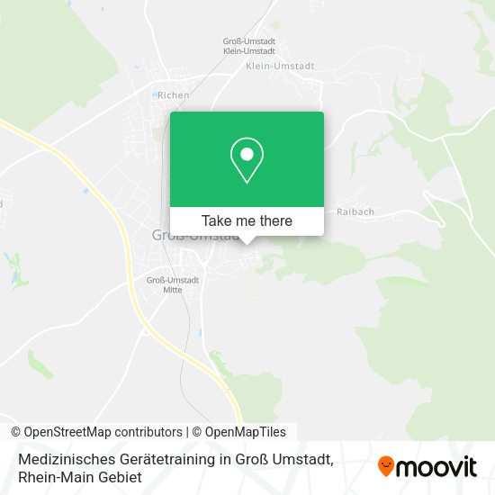 Карта Medizinisches Gerätetraining in Groß Umstadt