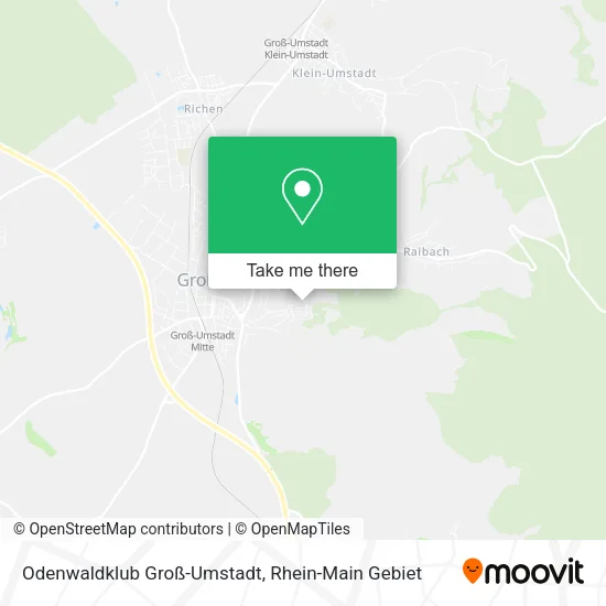 Карта Odenwaldklub Groß-Umstadt